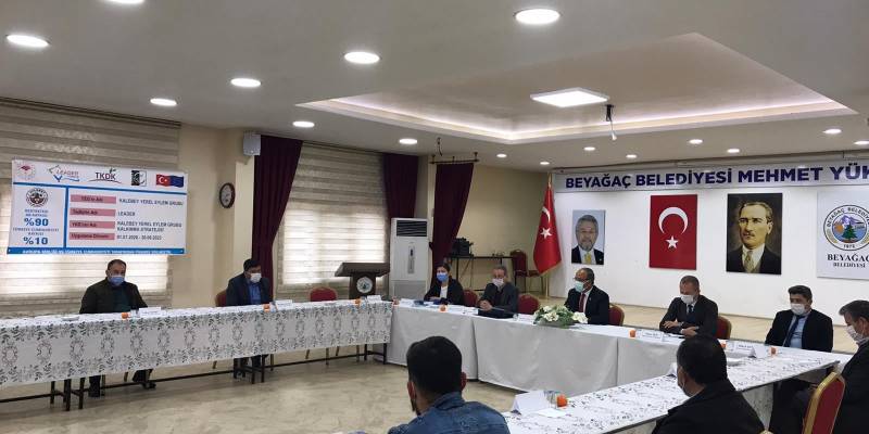 Beyağaç Muhtarlarına Leader Tedbiri hakkında bilgi verilmesi ve sürece sağlayabilecekleri katkılar konusunda bigilendirme