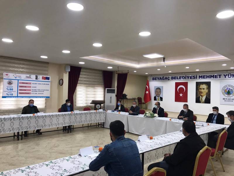 Beyağaç Muhtarlarına Leader Tedbiri hakkında bilgi verilmesi ve sürece sağlayabilecekleri katkılar konusunda bigilendirme